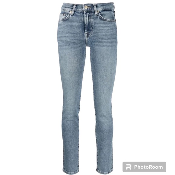 7 For All Mankind light wash Roxanne jeans - Picture 1 of 10